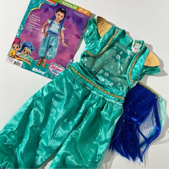 Nickelodeon Shimmer and Shine Teal and Gold Costume - Picture 1 of 10
